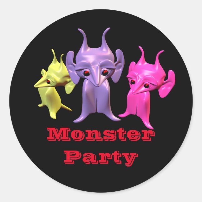 Personlig för barn. runt klistermärke (Framsida)