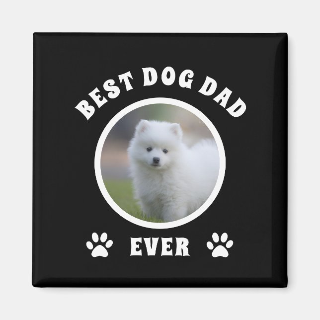 Personlig för bästa Hund Pappa någonsin-Anpassning Magnet (Framsidan)
