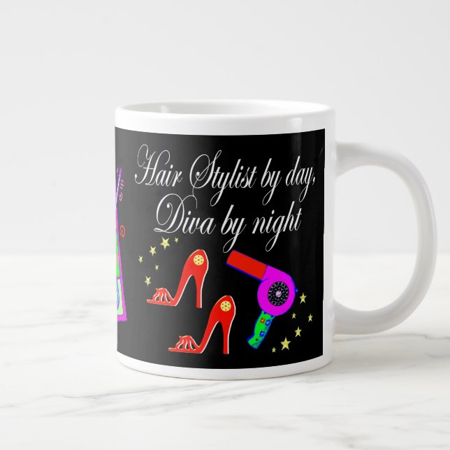 PERSONLIG FÖR BEAUTIFUL- OCH HÅRSTYLIST JUMBO MUGG (Höger)