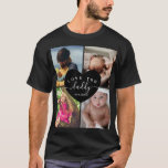Personlig för Best Pappa-fotokollage T Shirt<br><div class="desc">Personlig för Best Pappa-fotokollage</div>