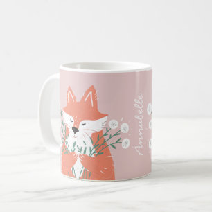 Personlig för bildåtergivning av fox-uppmjukande b kaffemugg