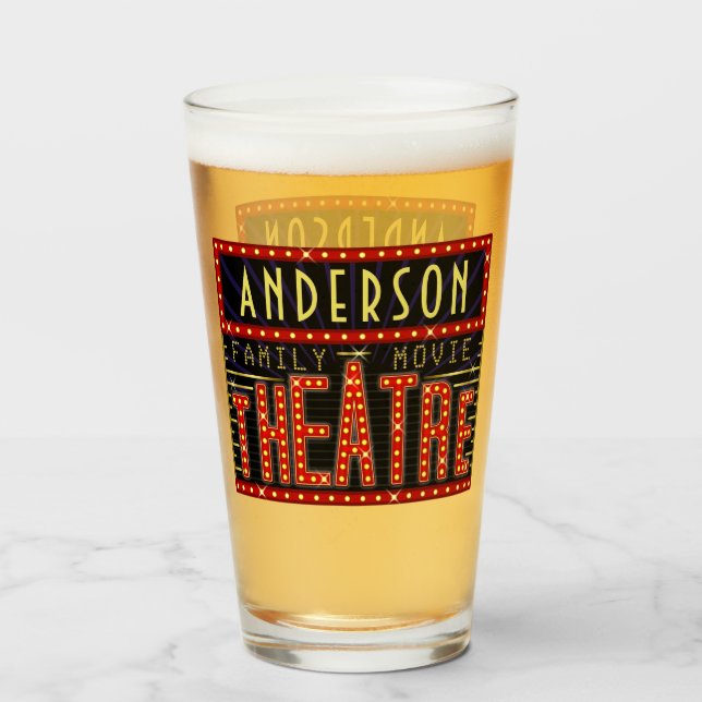 Personlig för bio | för hem för filmTheatrestort Glaskopp (Framsida fylld)