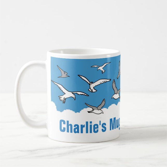Personlig för Bird Älskare. Fågelskådare Kaffemugg (Vänster)