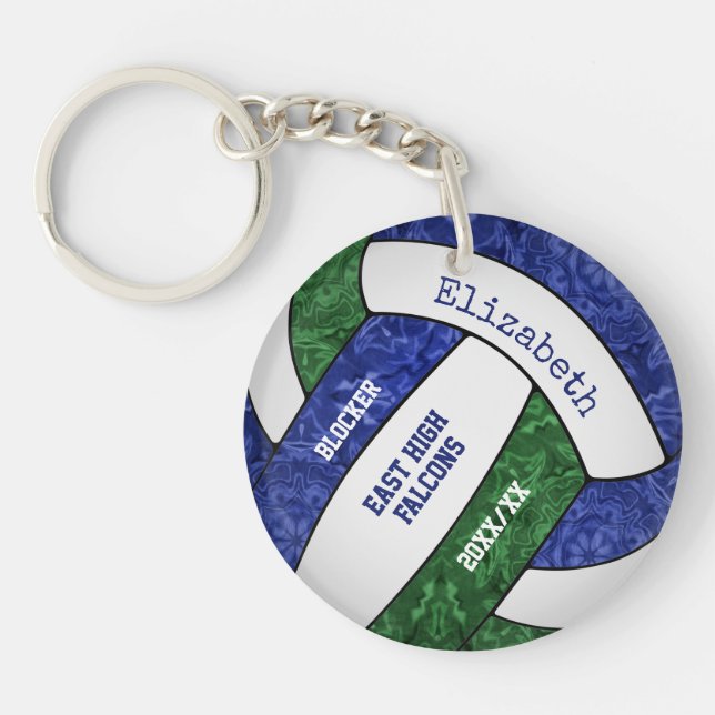 personlig för blå grönt färg volleyball (Framsidan)