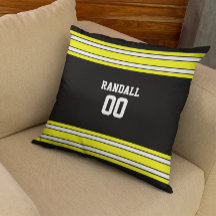 Personlig för Black & Gult Football Jersey