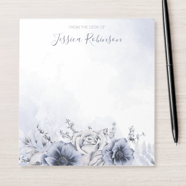 Personlig för blåfärgad Blommigt Anteckningsblock (Skapare uppladdad)