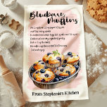 Personlig för blåtbär och muffin Recipe Kökshandduk<br><div class="desc">Bär upp köket med personligen Blåbär Muffin Recipe kökshandduk. Perfekt för bagare och muffin älskare, den här handduken har ett utsökt recept på blåbär och kan anpassas med ditt namn eller ett speciellt budskap. Ett vackert och funktionellt tillägg till vilket kök som helst, skapar det som en underbar keepy eller...</div>