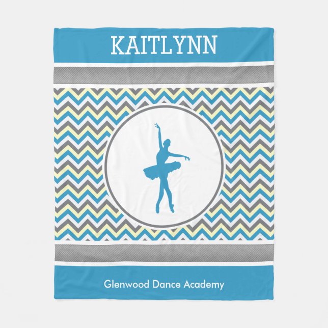 Personlig för blåttsparredansare fleecefilt (Framsidan)