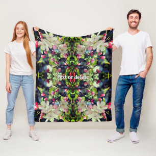 Personlig för Blommar av vår- för Abstrakt Fleecefilt