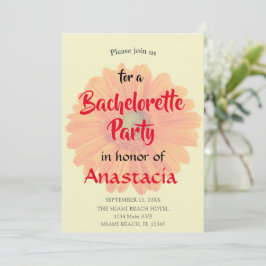Personlig för blommigt av Bachelorette Party Inbjudningar