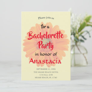 Personlig för blommigt av Bachelorette Party Inbjudningar