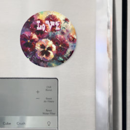 Personlig för Blommigt av den intressionistiska ma Magnet