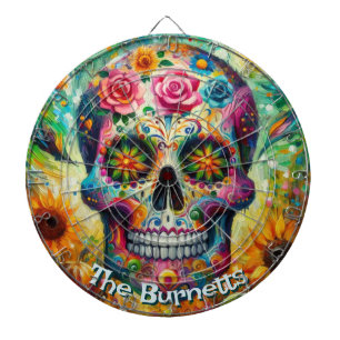 Personlig för Blommigten Day of the dead Darttavla