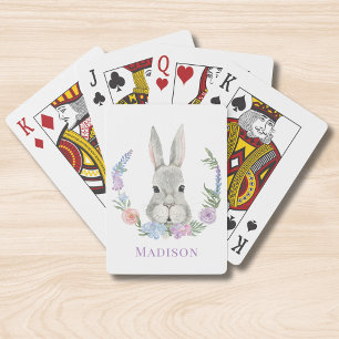 Personlig för Blommigten för påskhare av kanonvat Casinokort