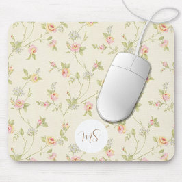 Personlig för Blommönster av elegant Vintage Musmatta