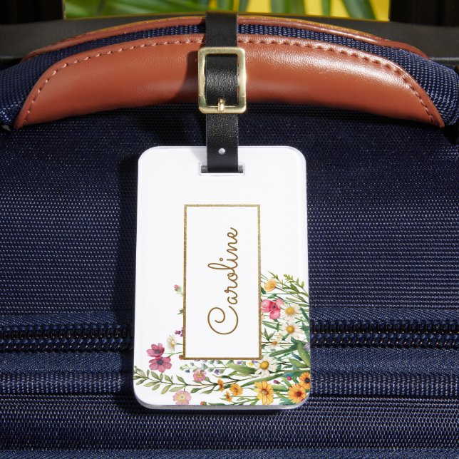 Personlig för blommor, Elegant Bagagebricka (Framsida Insitu 2)