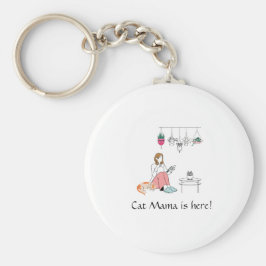 Personlig för botaniska flickor Line Art Nyckelring