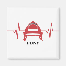 Personlig för brandsläckare Helmet Heartslag Magnet