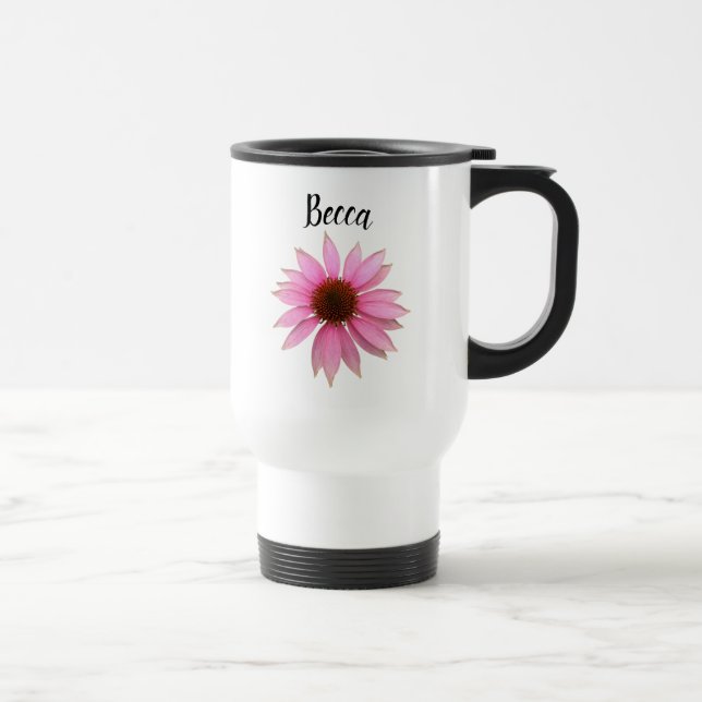 Personlig för Bright Lila Coneflower Resemugg (Höger)