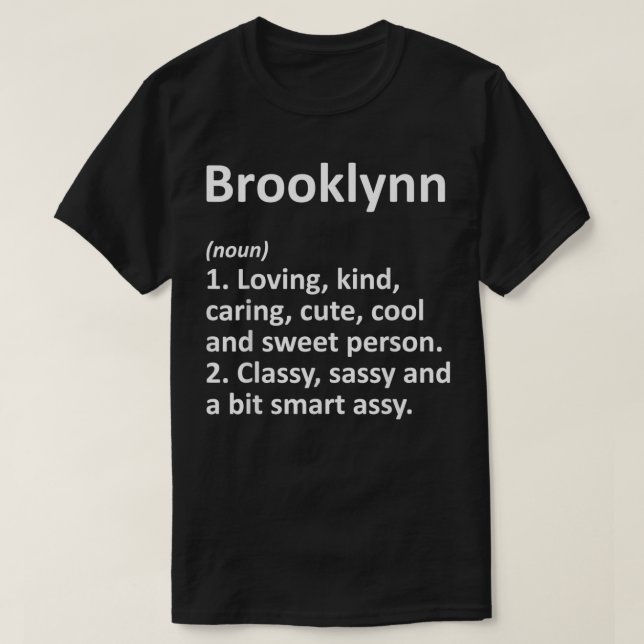 Personlig för BROOKLYNN Definition T Shirt (Design framsida)