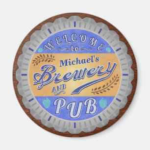 Personlig för bryggeripub Beer Flaska Cap Magnet