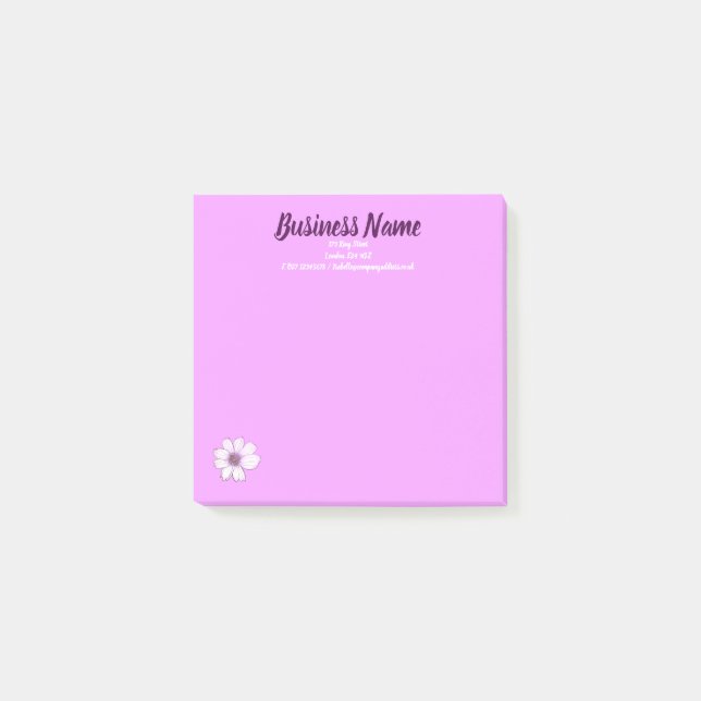 Personlig för Business Marknadsföring-objekt Post-it Block (Framsida)