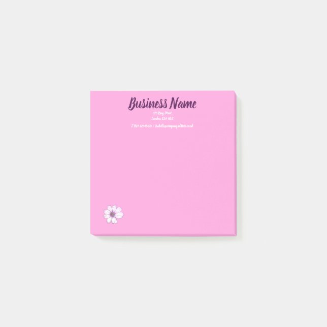 Personlig för Business Marknadsföring-objekt Post-it Block (Framsida)