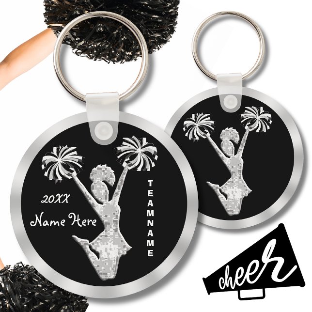 Personlig för Cheer Keychains Din text och Färg Nyckelring (Skapare uppladdad)