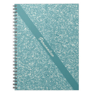 Personlig för Chicen Glitter Baby blue elegant Tre Anteckningsbok