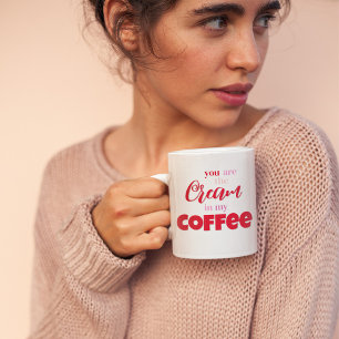 Personlig för citattecken för Cute Valentine Day Kaffemugg