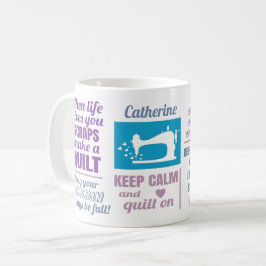 Personlig för citattecken kaffemugg