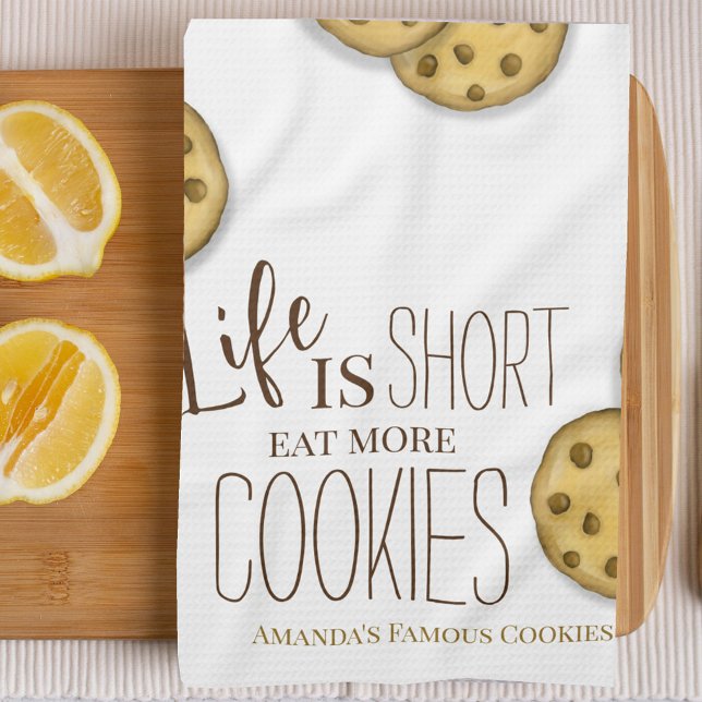 Personlig för cute Cookie Baking Kökshandduk (Custom personalized sweets dessert kitchen towel. )