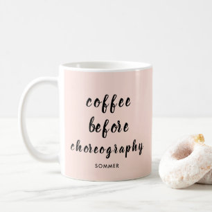 Personlig för danslärarekoreografi kaffemugg