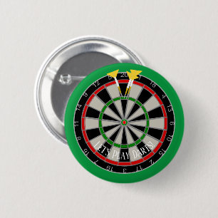 Personlig för Dartboard Darts Design Knapp