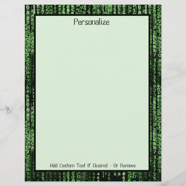 Personlig för datordatamatris (Framsida)