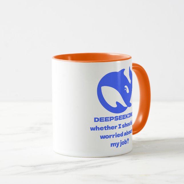 PERSONLIG för DEEPSEEK-Anpassade, redigerbar text Mugg (Framsida höger)