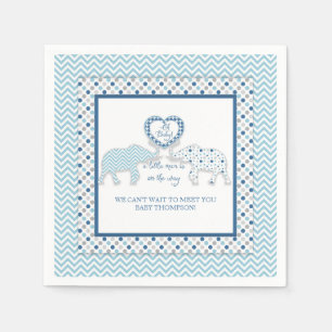 Personlig för dekor för baby shower för pappersservett