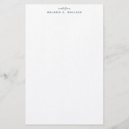 Personlig för den moderna Eleganten Seafoam Grönt Brevpapper