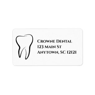 Personlig för Dentist Office Returetiketters Adressetikett