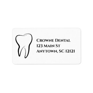 Personlig för Dentist Office Returetiketters Adressetikett