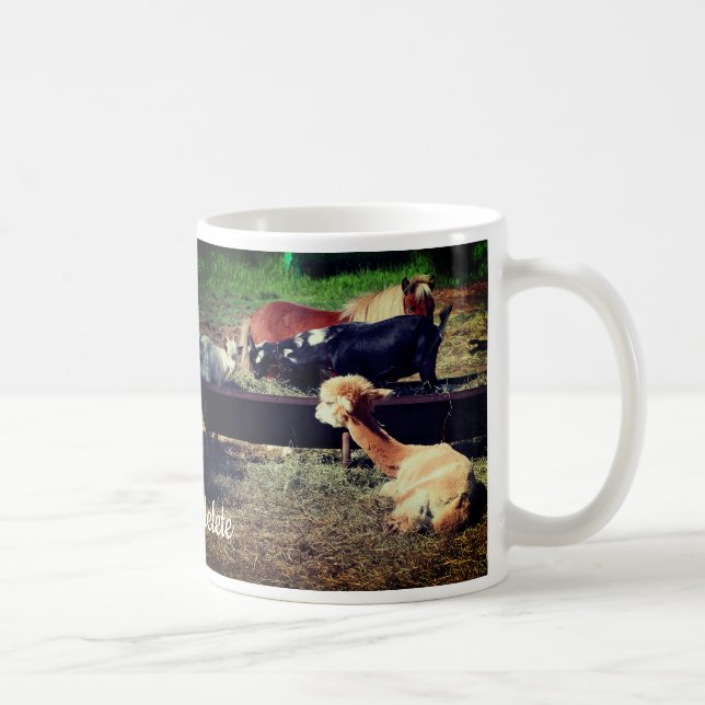 Personlig för djurvännnaturen hos lantbruk kaffemugg (Höger)