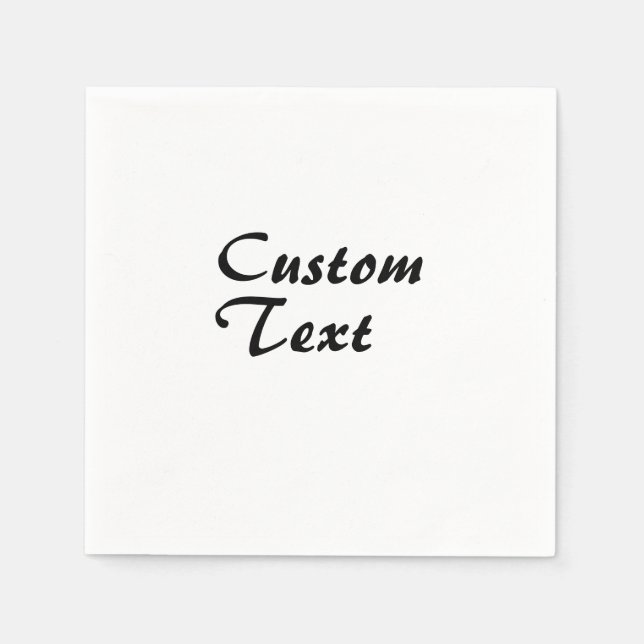 Personlig för eget namn pappersservett (Framsidan)