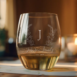 Personlig för elegant av Monogram- och namn-skript