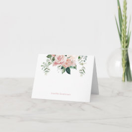 Personlig för elegant Rosa Blommigt Kort