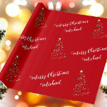 Personlig för Eleganten Anpassat namn för god jul Presentpapper<br><div class="desc">Anpassa texten och skapa personligens pappra julomslutning. Klicka på REDIGERA UTFORMNING om du vill ändra bakgrunden färg eller färg. Du kan ÖVERFÖRA DESIGN på andra Zazzle-produkter och justera den så att den passar de flesta Zazzle-objekt. StandardStudio-designen görs i högupplöst grafik för utskrift av professioneller. Tack för att du valde våra...</div>