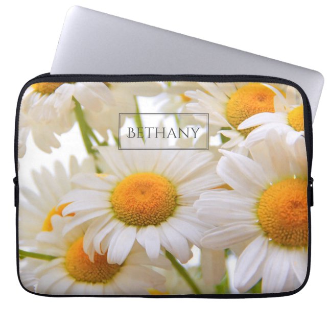 Personlig för Eleganten Daisy Laptop Fodral (Framsidan)