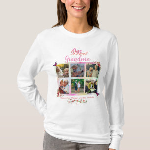 Personlig för en kärleksfull mormor-fotokollage t shirt