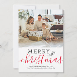 Personlig för enkel Elegant i god jul Julkort