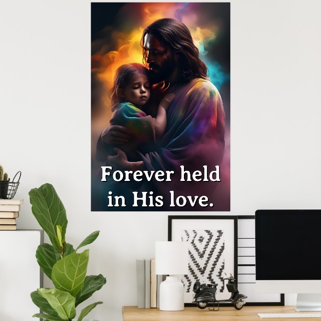 Personlig För Evigt Hållen I Hans Kärlek Poster (Hemmakontoret)