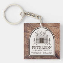 Personlig för familjekabin Rustic Wood Decor